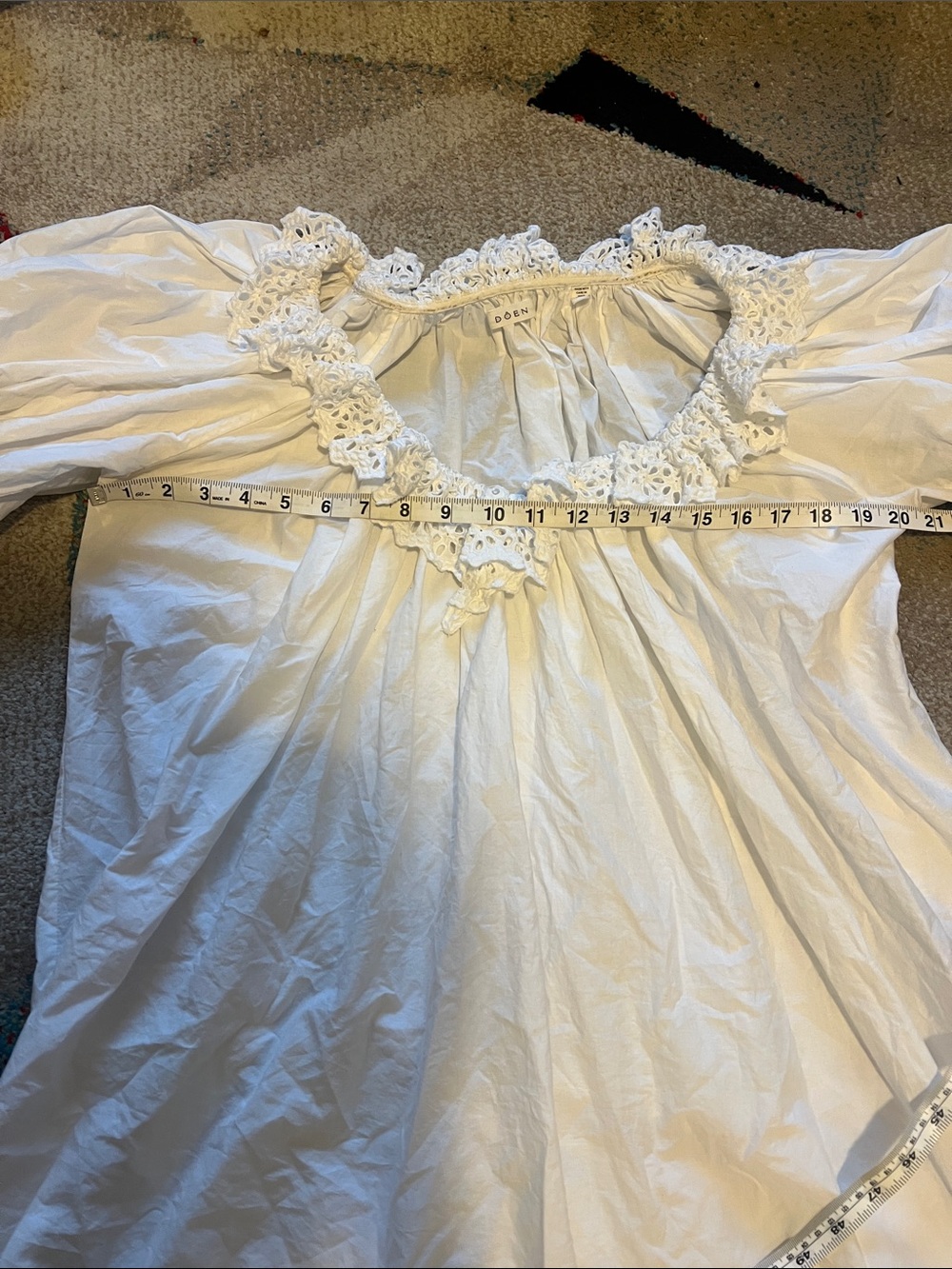 VGUC Doen Iona Dress in Salt Size XS - Picture 10 of 10